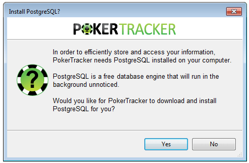 pokertracker configure postgresql server