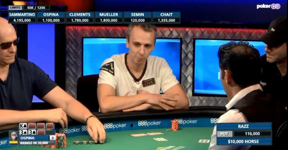 Михаил Семин за финальным столом WSOP 2019