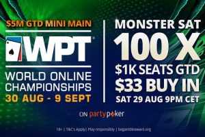 Partypoker разыграет 100 билетов на Monster Satellite в Mini Main Event с гарантией $5,000,000