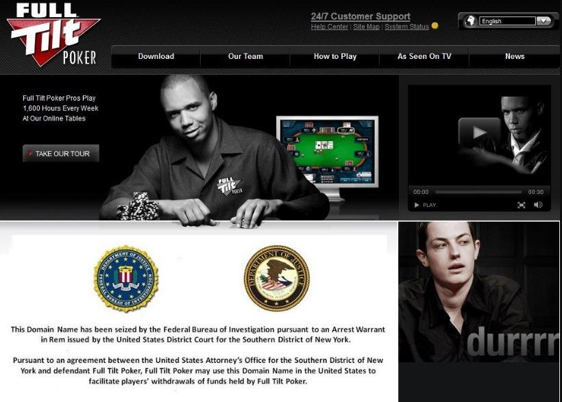 Блокировка Full Tilt Poker